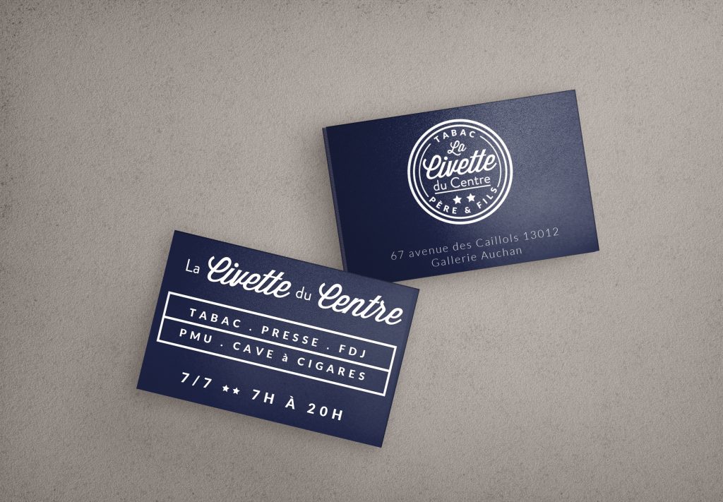 Cartes de viste Bar Tabac